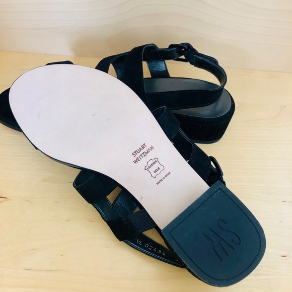 Stuart weitzman black sandals - Picture 4 of 4